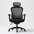 Fauteuil de bureau ergonomique aux lignes épurées, coloris noir