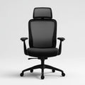 Fauteuil de bureau ergonomique aux lignes épurées, coloris noir