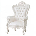 Fauteuil d'appoint aux lignes épurées, coloris blanc